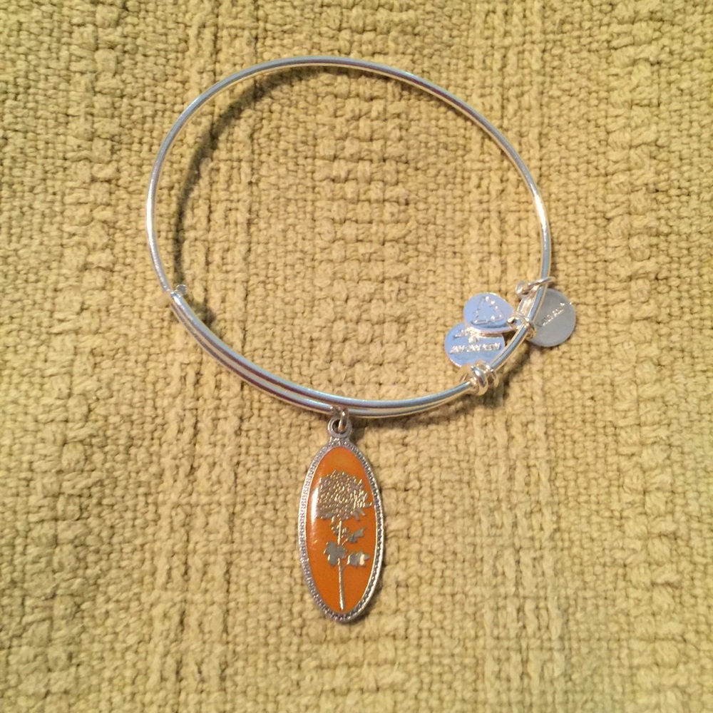 Alex & Ani Silver Bangle ~ Chrysanthemum